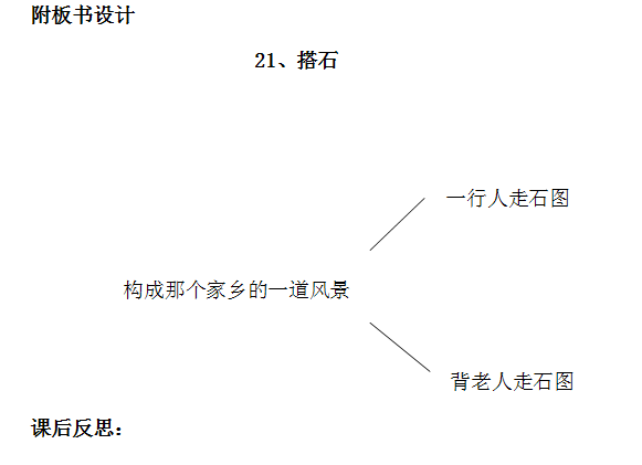 人教版四上21搭石教学设计
